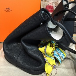 Replica Hermes Black Garden Party 36 Yellow Blue Twilly Bag