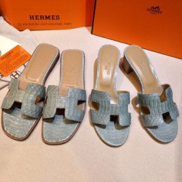 Replica Hermes Pastel Oasis Heel Sandal