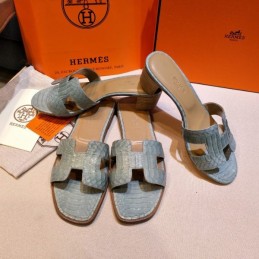 Replica Hermes Pastel Oasis Heel Sandal