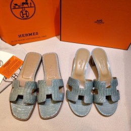 Replica Hermes Pastel Oasis Heel Sandal