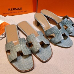 Replica Hermes Pastel Oasis Heel Sandal