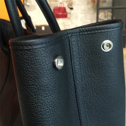 Replica Hermes Black Garden Party 36 Yellow Blue Twilly Bag