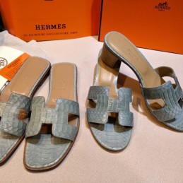 Replica Hermes Pastel Oasis Heel Sandal
