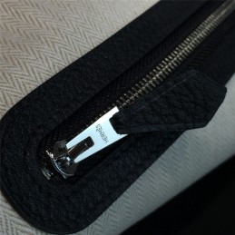 Replica Hermes Black Garden Party 36 Yellow Blue Twilly Bag