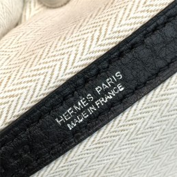 Replica Hermes Black Garden Party 36 Yellow Blue Twilly Bag
