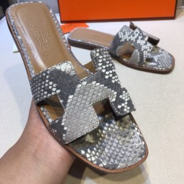 Replica Hermes Silver Studded Oran Sandal