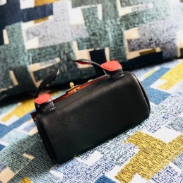 Replica Hermes Black Kelly Doll Bag