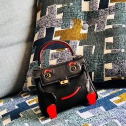 Replica Hermes Black Kelly Doll Bag