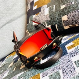 Replica Hermes Black Kelly Doll Bag