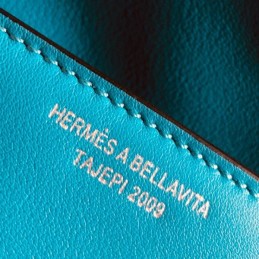 Replica Hermes Teal Kelly Doll Bag