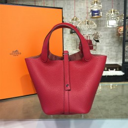Replica Hermes Red Picotin Lock 13 Bag