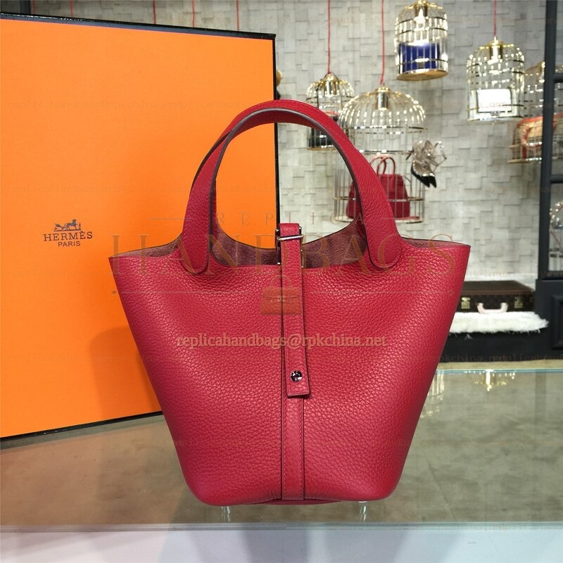 Replica Hermes Red Picotin Lock 13 Bag