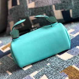 Replica Hermes Teal Kelly Doll Smooth Leather Bag