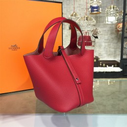 Replica Hermes Red Picotin Lock 13 Bag