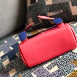 Replica Hermes Black Red Kelly Doll Bag