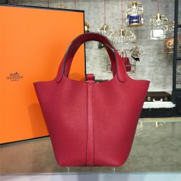 Replica Hermes Red Picotin Lock 13 Bag