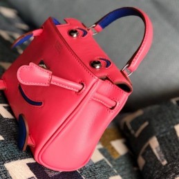 Replica Hermes Black Red Kelly Doll Bag