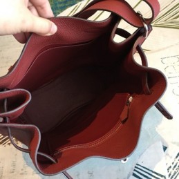 Replica Hermes Burgundy So Kelly 22 Smooth Leather Bag