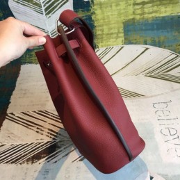 Replica Hermes Burgundy So Kelly 22 Smooth Leather Bag