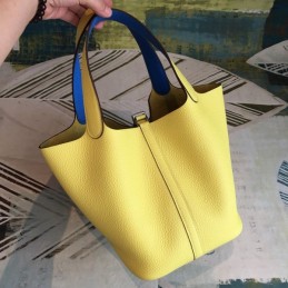 Replica Hermes Yellow Tan Picotin Lock 22 Bag