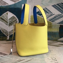 Replica Hermes Yellow Tan Picotin Lock 22 Bag