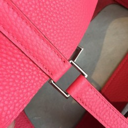 Replica Hermes Red Picotin Lock 22 Textured Leather Bag