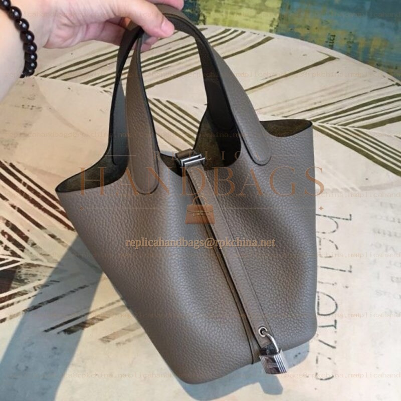 Replica Hermes Tan Picotin Lock 22 Bag