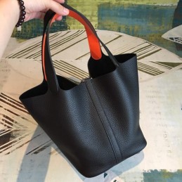 Replica Hermes Black Picotin Lock 22 Bag