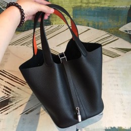 Replica Hermes Black Picotin Lock 22 Bag