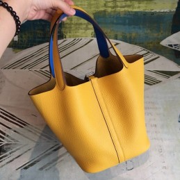 Replica Hermes Tan Picotin Lock 22 Smooth Leather Bag