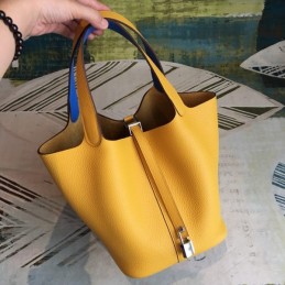 Replica Hermes Tan Picotin Lock 22 Smooth Leather Bag