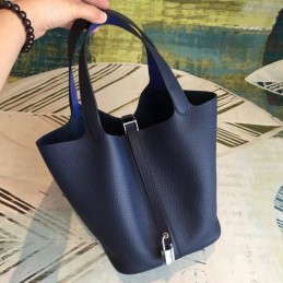 Replica Hermes Navy Picotin Lock 22 Bag