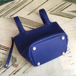 Replica Hermes Cobalt Blue Picotin Lock 22 Smooth Leather Bag