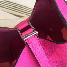 Replica Hermes Red Picotin Lock 22 Gold Hardware Bag
