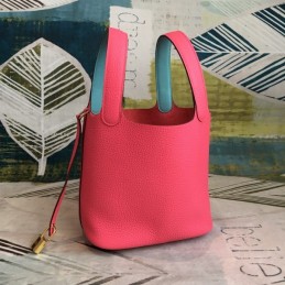 Replica Hermes Red Picotin Lock 22 Palladium Hardware Bag