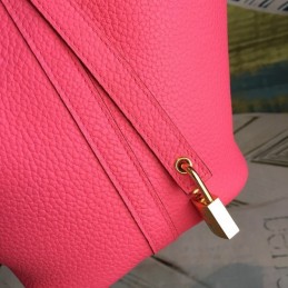 Replica Hermes Red Picotin Lock 22 Palladium Hardware Bag