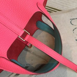 Replica Hermes Red Picotin Lock 22 Palladium Hardware Bag