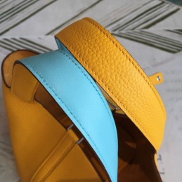 Replica Hermes Yellow Picotin Lock 22 Smooth Leather Bag