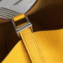 Replica Hermes Yellow Picotin Lock 22 Smooth Leather Bag