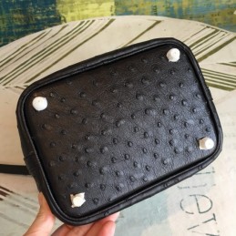 Replica Hermes Black Ostrich Leather Picotin Lock 22 Bag