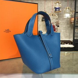 Replica Hermes Blue Picotin Lock 13 Bag