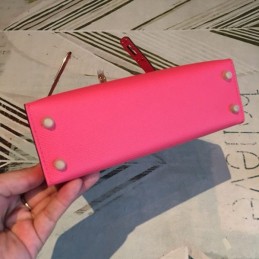 Replica Hermes Pink Kelly Mini 20 Shoulder Strap Bag