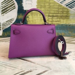 Replica Hermes Purple Kelly Mini 20 Bag