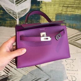 Replica Hermes Purple Kelly Mini 20 Bag