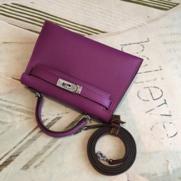 Replica Hermes Purple Kelly Mini 20 Bag