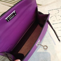 Replica Hermes Purple Kelly Mini 20 Bag