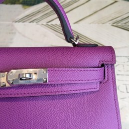 Replica Hermes Purple Kelly Mini 20 Bag