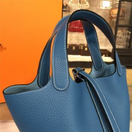 Replica Hermes Blue Picotin Lock 13 Bag