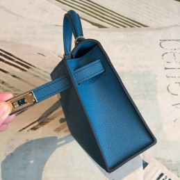 Replica Hermes Blue Green Kelly Mini 20 Bag