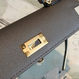 Replica Hermes Black Green Kelly Mini 20 Bag